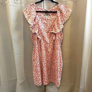 OLd Navy Dress‎ Plus XXL Ditsy Floral Square Neck Flutter Sleeve Peasant 16714
